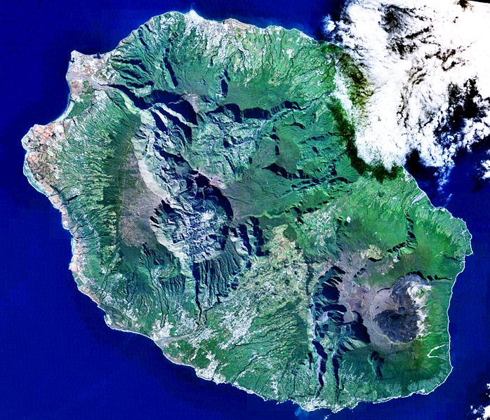 carte satellite La Réunion