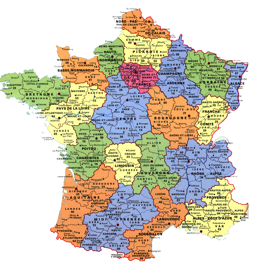 Cartes Des Villes Et Quiz Cartes De France