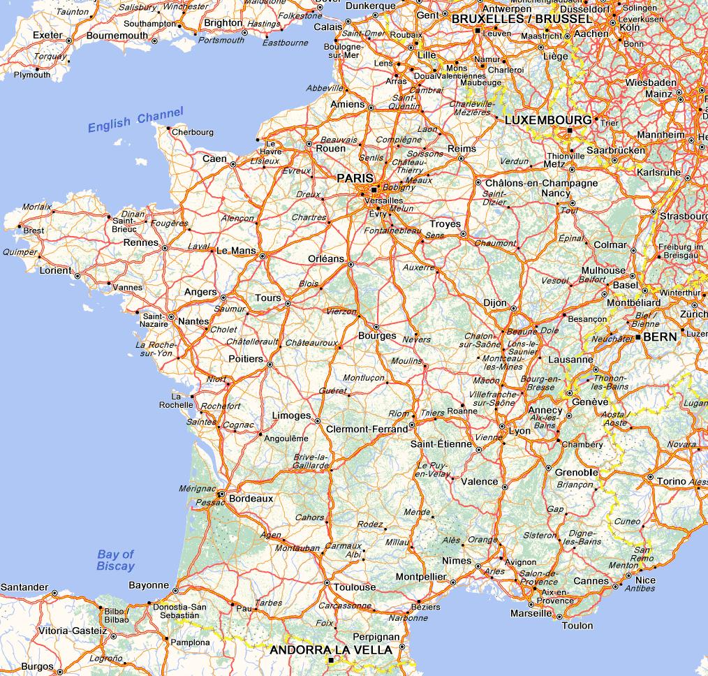 cartes autoroutes france