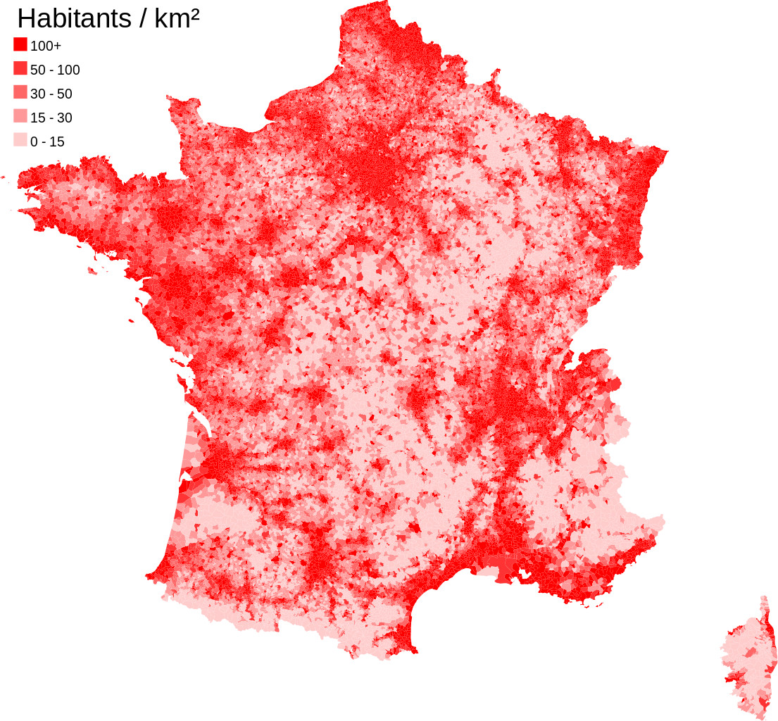 carte densite population