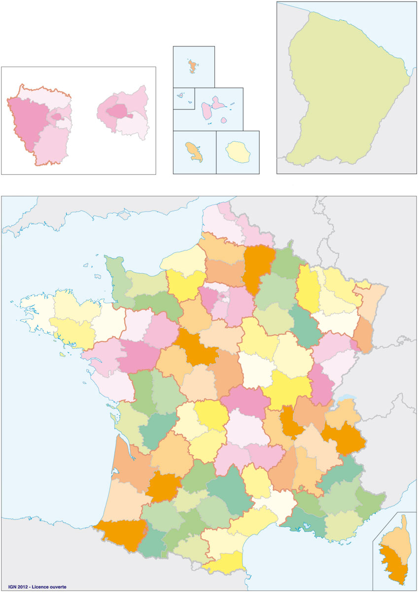 fond carte departements