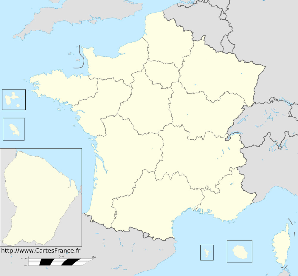 fond carte region